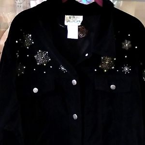 ❄️❄️❄️☃️- Quacker Factory Winter/Holiday ⛄Jacket❄️❄️❄️